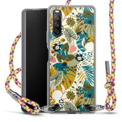 New Carry Case Transparent Stoff colourful/silber