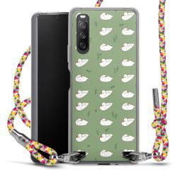 New Carry Case Transparent Stoff colourful/silber