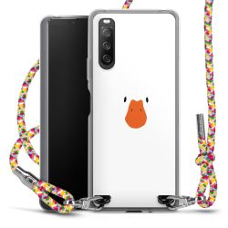 New Carry Case Transparent Stoff colourful/silber