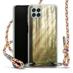 New Carry Case Transparent Stoff colourful/silber
