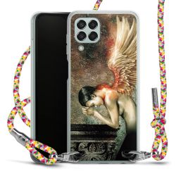 New Carry Case Transparent Stoff colourful/silber