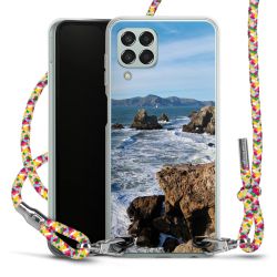 New Carry Case Transparent Stoff colourful/silber