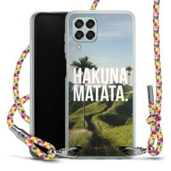 New Carry Case Transparent Stoff colourful/silber