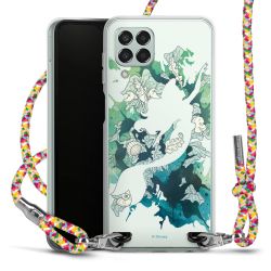 New Carry Case Transparent Stoff colourful/silber