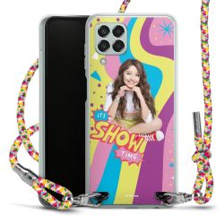 New Carry Case Transparent Stoff colourful/silber