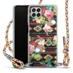 New Carry Case Transparent Stoff colourful/silber