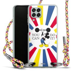 New Carry Case Transparent Stoff colourful/silber