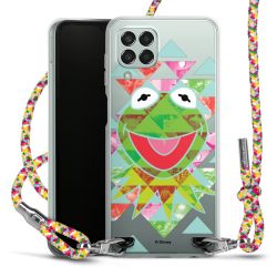 New Carry Case Transparent Stoff colourful/silber