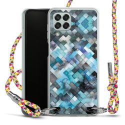 New Carry Case Transparent Stoff colourful/silber