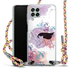 New Carry Case Transparent Stoff colourful/silber