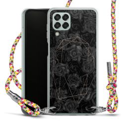 New Carry Case Transparent Stoff colourful/silber