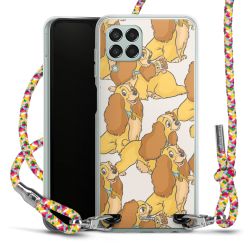 New Carry Case Transparent Stoff colourful/silber