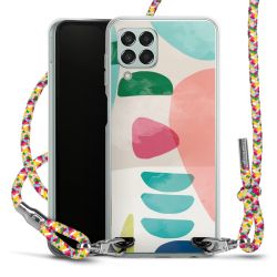 New Carry Case Transparent Stoff colourful/silber