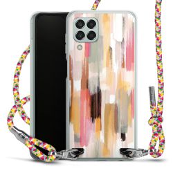 New Carry Case Transparent Stoff colourful/silber