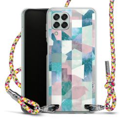 New Carry Case Transparent Stoff colourful/silber