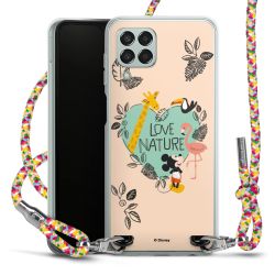 New Carry Case Transparent Stoff colourful/silber