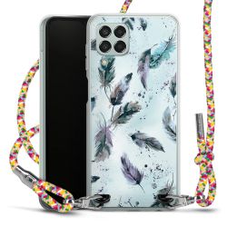 New Carry Case Transparent Stoff colourful/silber