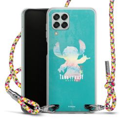 New Carry Case Transparent Stoff colourful/silber