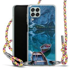 New Carry Case Transparent Stoff colourful/silber