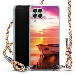 New Carry Case Transparent Stoff colourful/silber