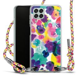 New Carry Case Transparent Stoff colourful/silber