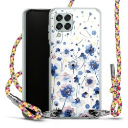 New Carry Case Transparent Stoff colourful/silber