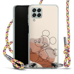 New Carry Case Transparent Stoff colourful/silber