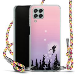 New Carry Case Transparent Stoff colourful/silber