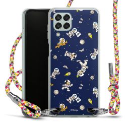 New Carry Case Transparent Stoff colourful/silber