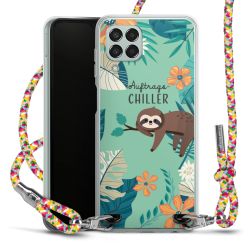 New Carry Case Transparent Stoff colourful/silber