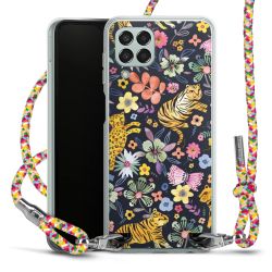 New Carry Case Transparent Stoff colourful/silber