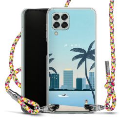 New Carry Case Transparent Stoff colourful/silber