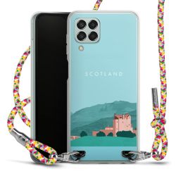 New Carry Case Transparent Stoff colourful/silber