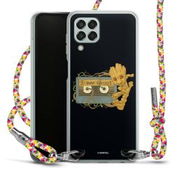 New Carry Case Transparent Stoff colourful/silber