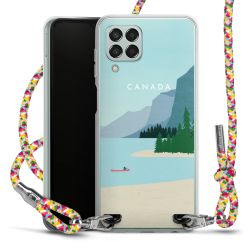 New Carry Case Transparent Stoff colourful/silber