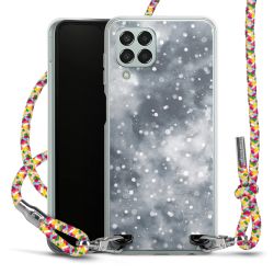 New Carry Case Transparent Stoff colourful/silber