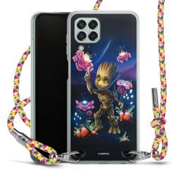 New Carry Case Transparent Stoff colourful/silber