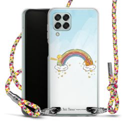 New Carry Case Transparent Stoff colourful/silber