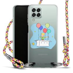 New Carry Case Transparent Stoff colourful/silber