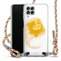 New Carry Case Transparent Stoff colourful/silber