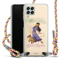 New Carry Case Transparent Stoff colourful/silber