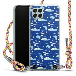 New Carry Case Transparent Stoff colourful/silber