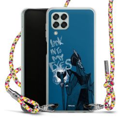 New Carry Case Transparent Stoff colourful/silber