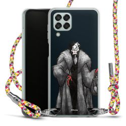 New Carry Case Transparent Stoff colourful/silber