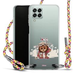 New Carry Case Transparent Stoff colourful/silber