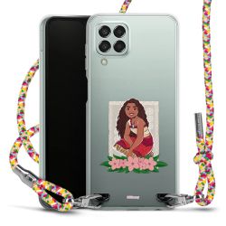 New Carry Case Transparent Stoff colourful/silber