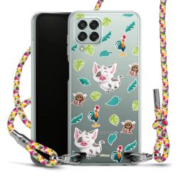 New Carry Case Transparent Stoff colourful/silber