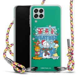 New Carry Case Transparent Stoff colourful/silber