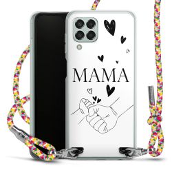 New Carry Case Transparent Stoff colourful/silber