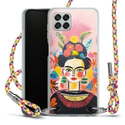 New Carry Case Transparent Stoff colourful/silber